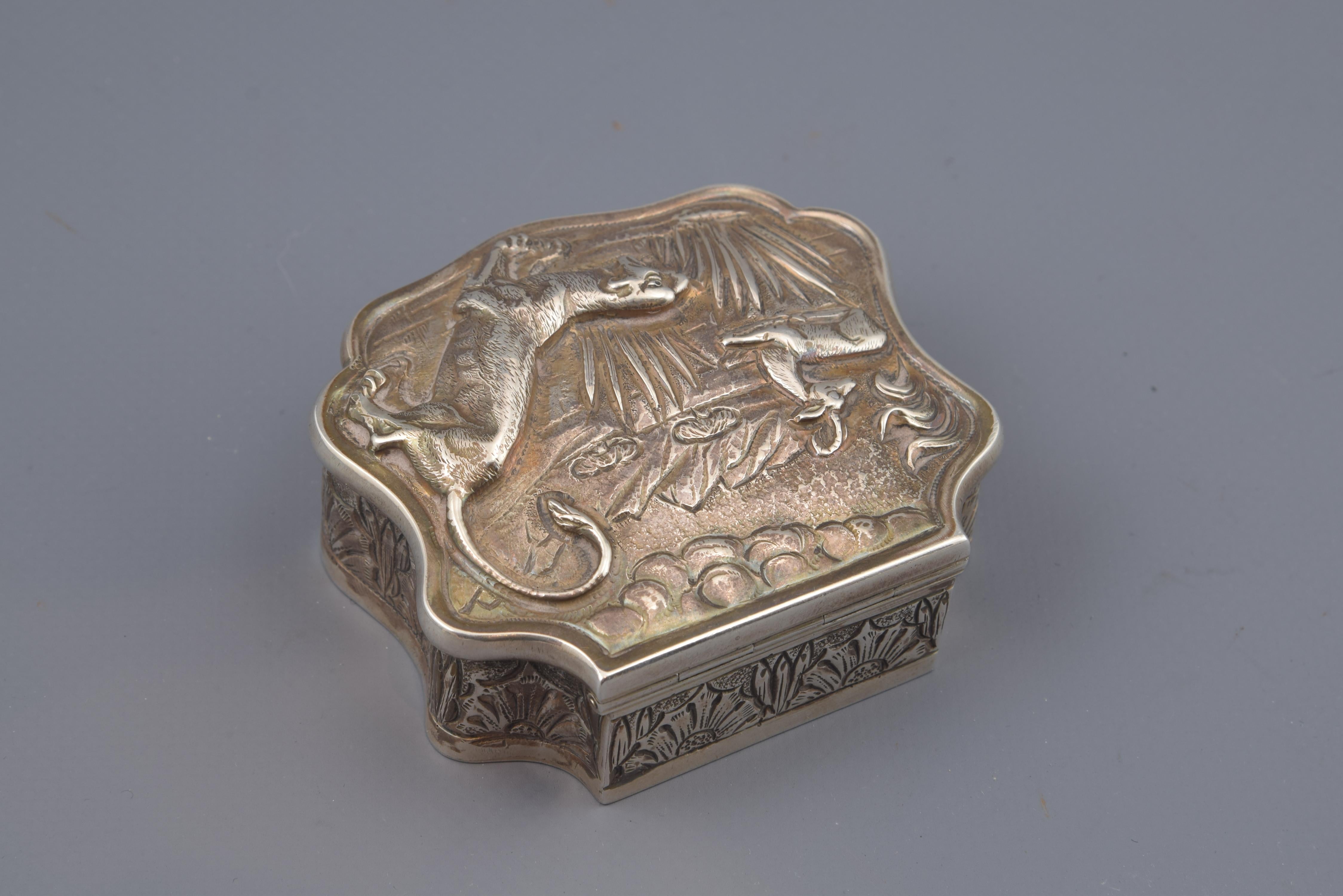 Neoclassical Silver Box, 19th-20th Century