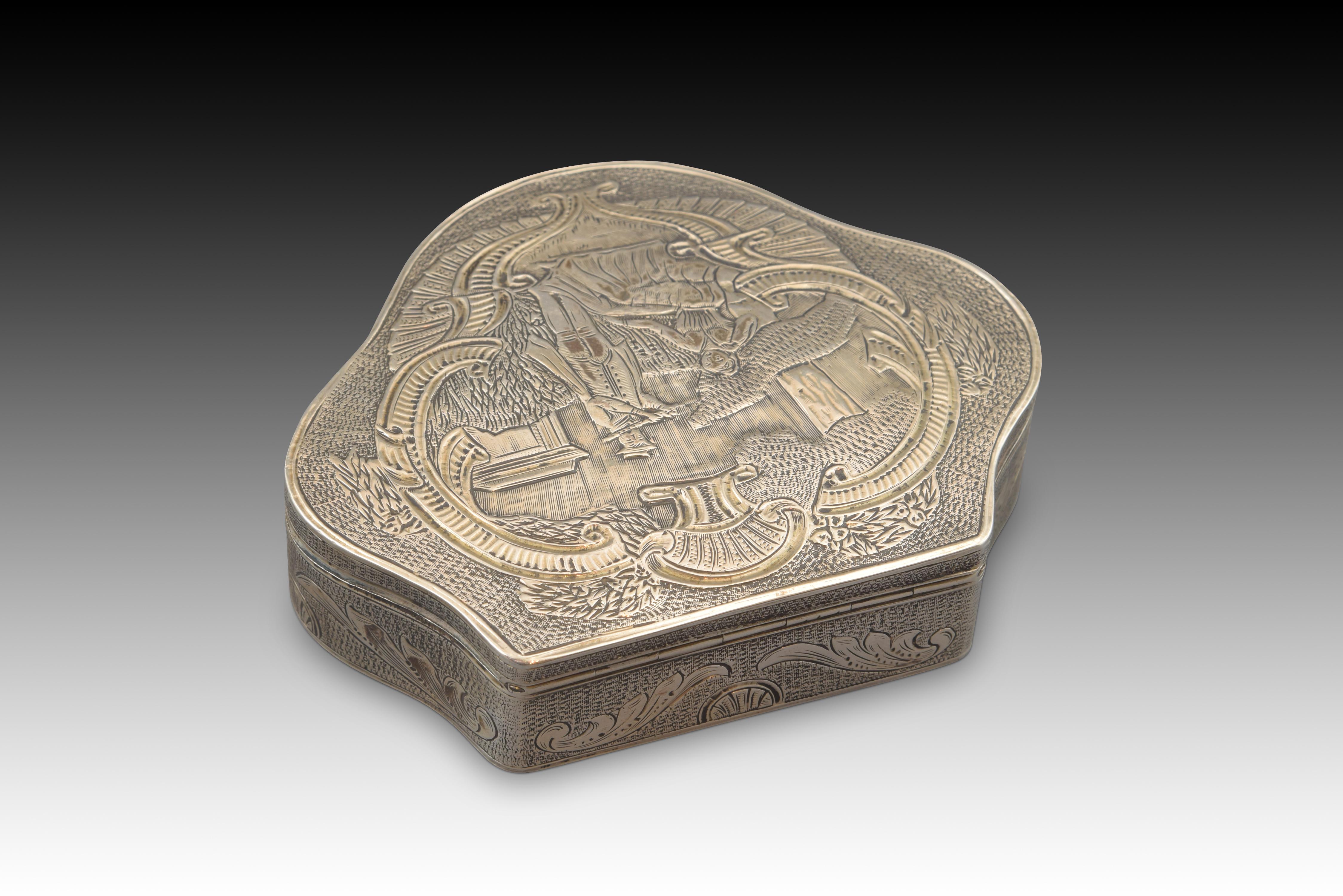 Neoclassical Silver Box, 19th-20th Century For Sale