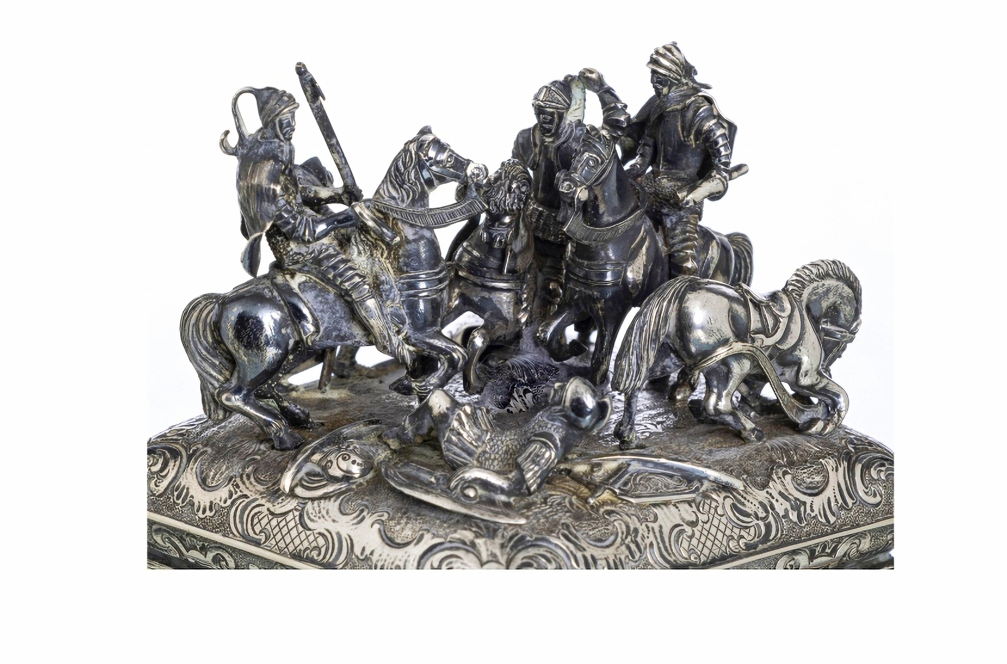 Silberschachtel Österreich-ungarisches 18. Jahrhundert im Zustand „Gut“ im Angebot in Madrid, ES