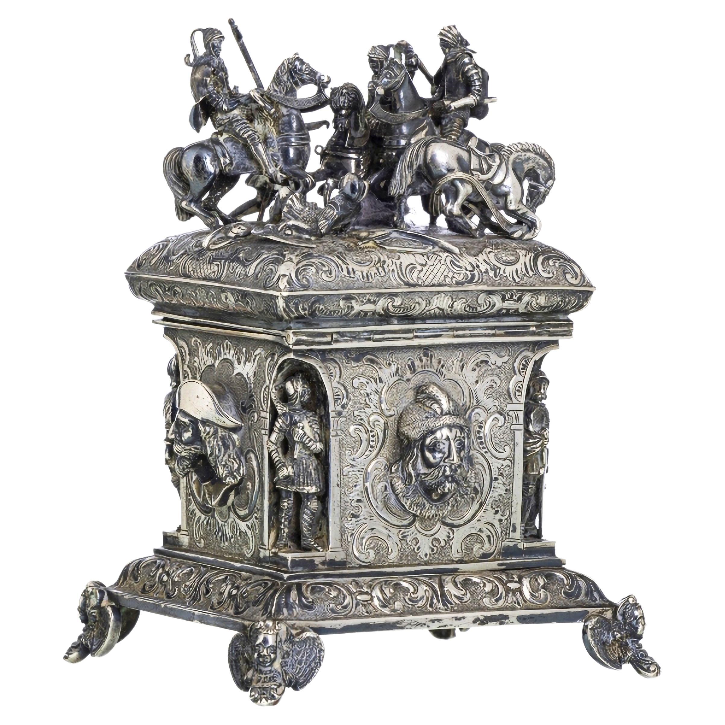 Caja de plata Austria-Hungría Siglo XVIII