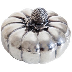 Silver Box in Fruit Form, 18th Century