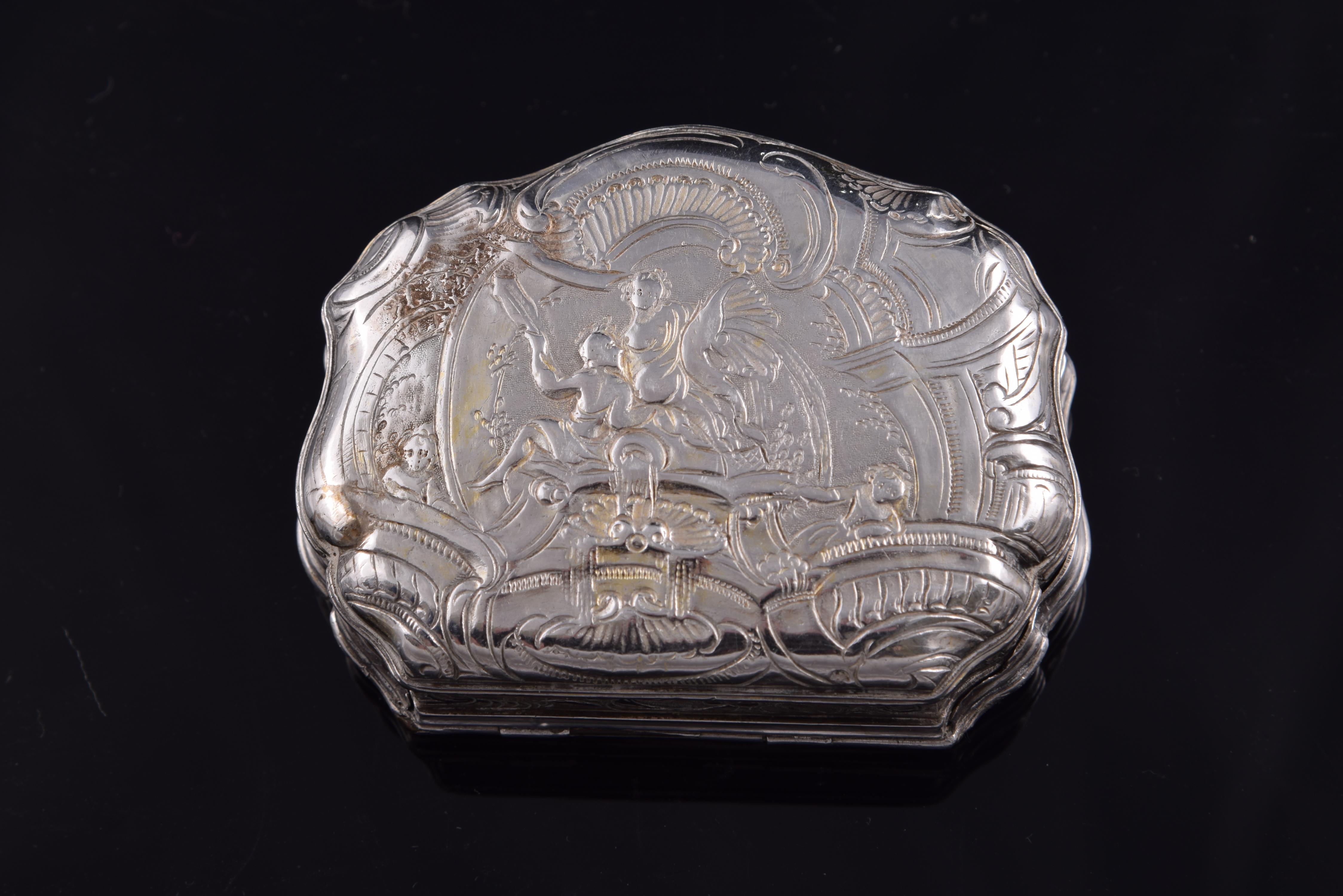 British Silver Box, Possibly England, 19th Century