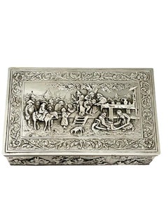 Silver Box, Scene after a Painting of Jan Steen "There is life in the brewery"