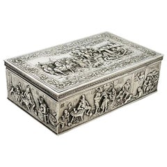 Silver Box, Scene after a Painting of Jan Steen "There is life in the brewery"