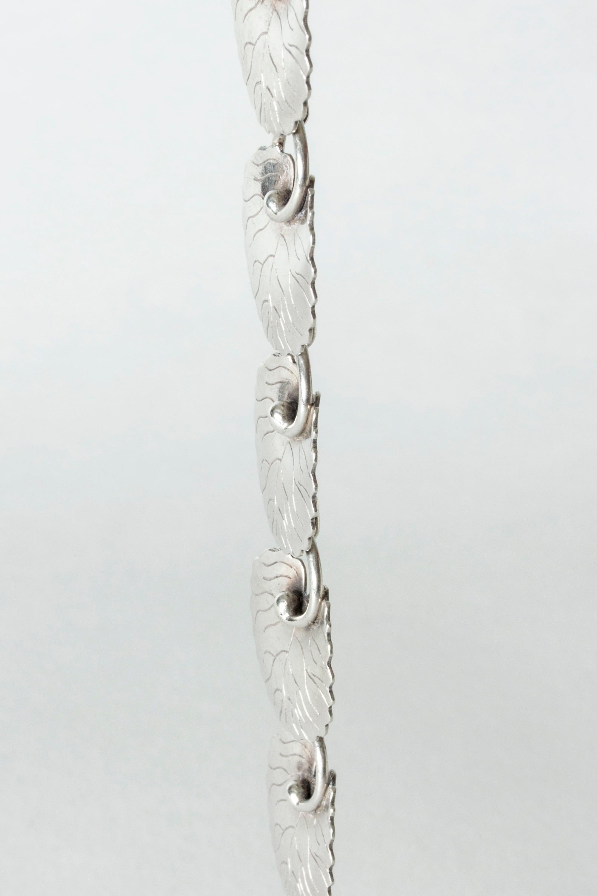 Modernist Silver Bracelet by Arvo Saarela, Sweden, 1954