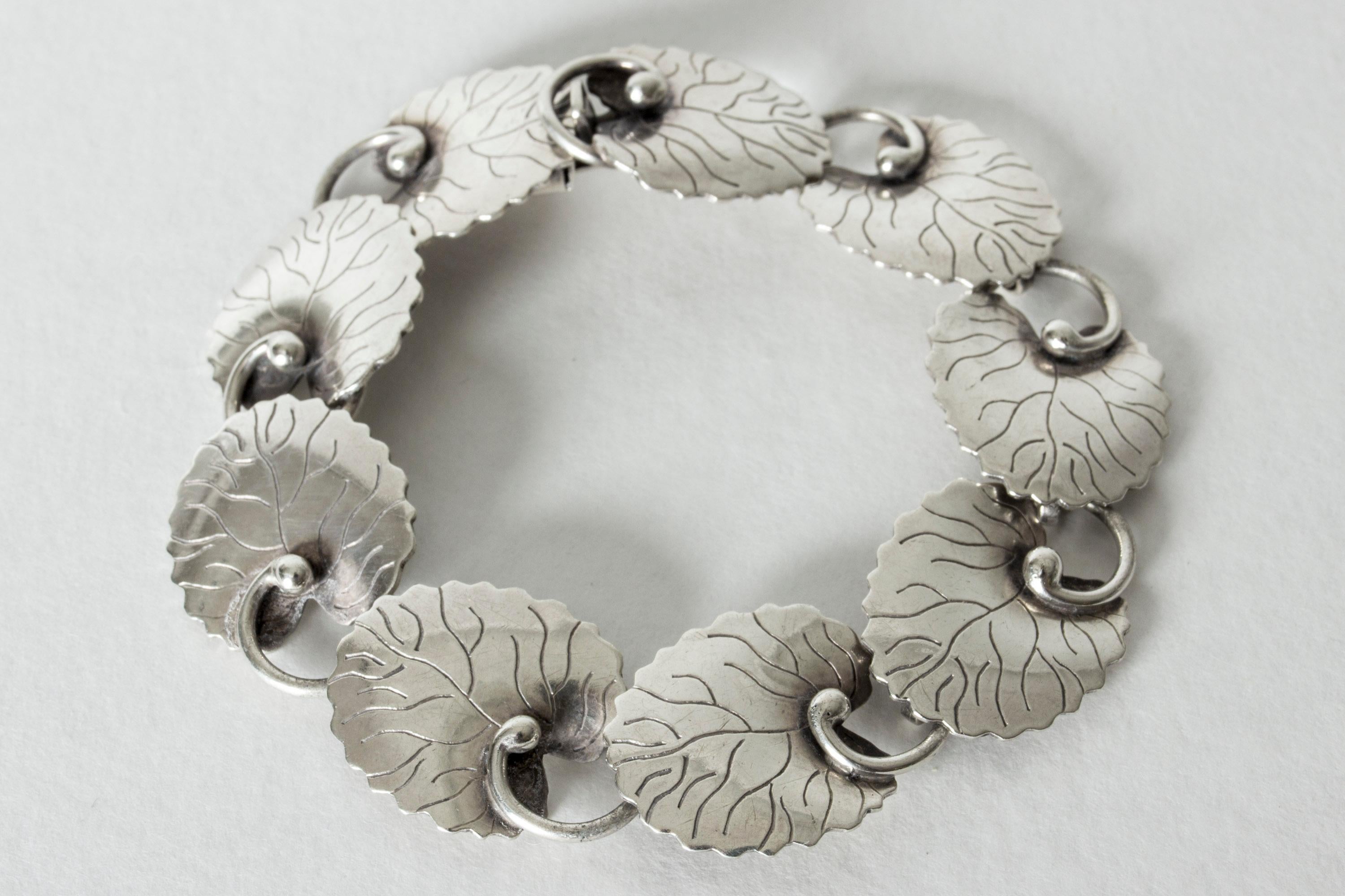 Women's or Men's Silver Bracelet by Arvo Saarela, Sweden, 1954