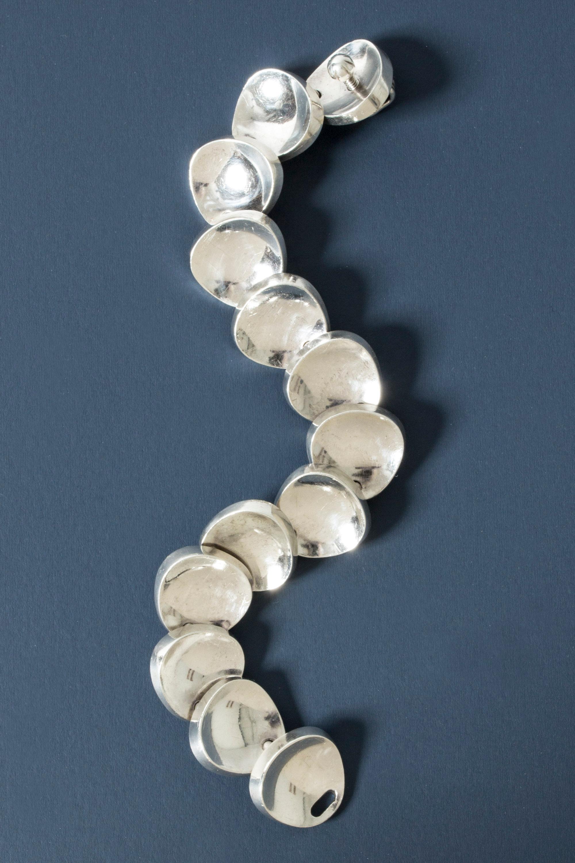 Silver Bracelet by Bent Knudsen, Denmark, 1950s 1