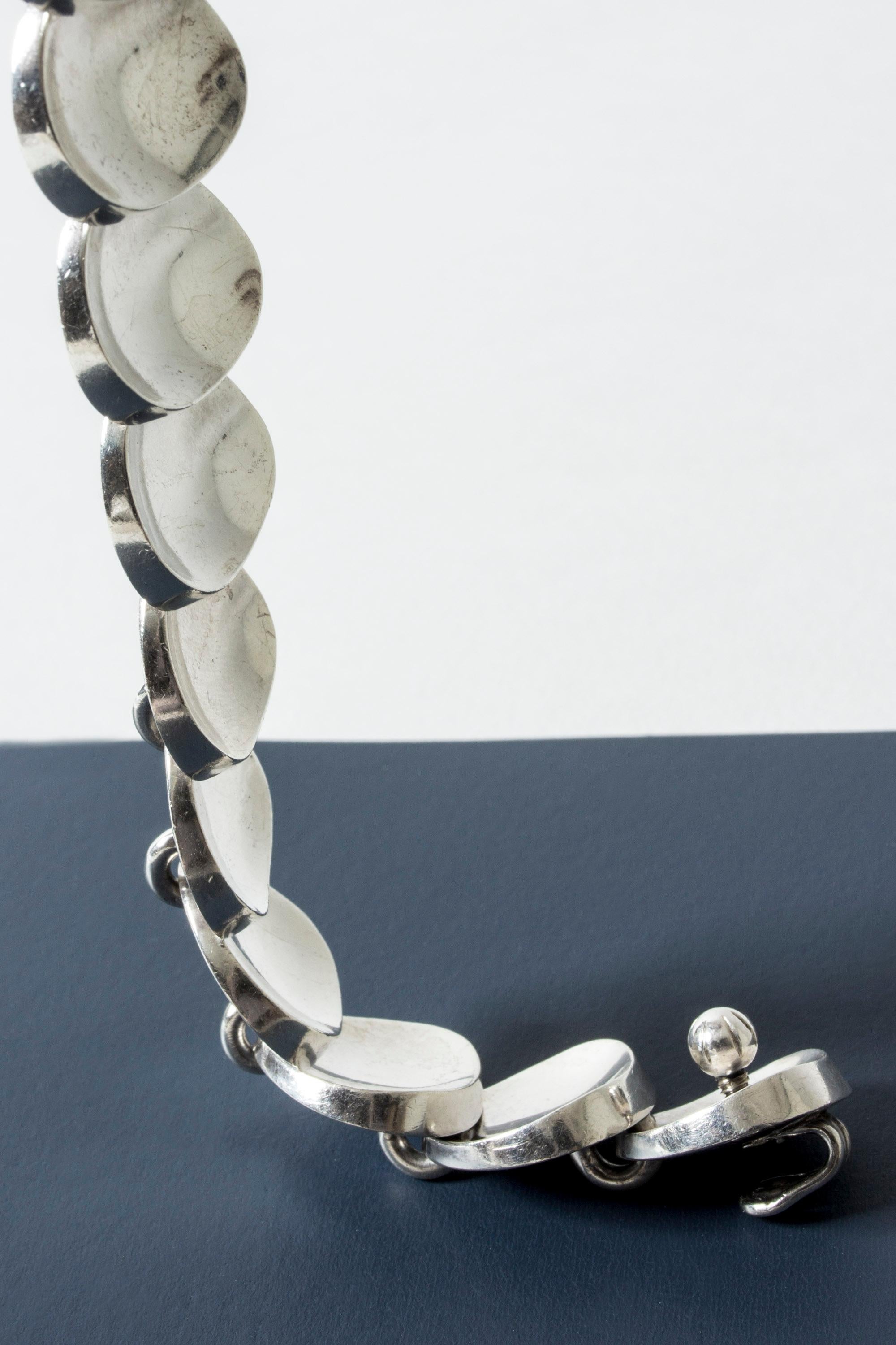 Silver Bracelet by Bent Knudsen, Denmark, 1950s 3