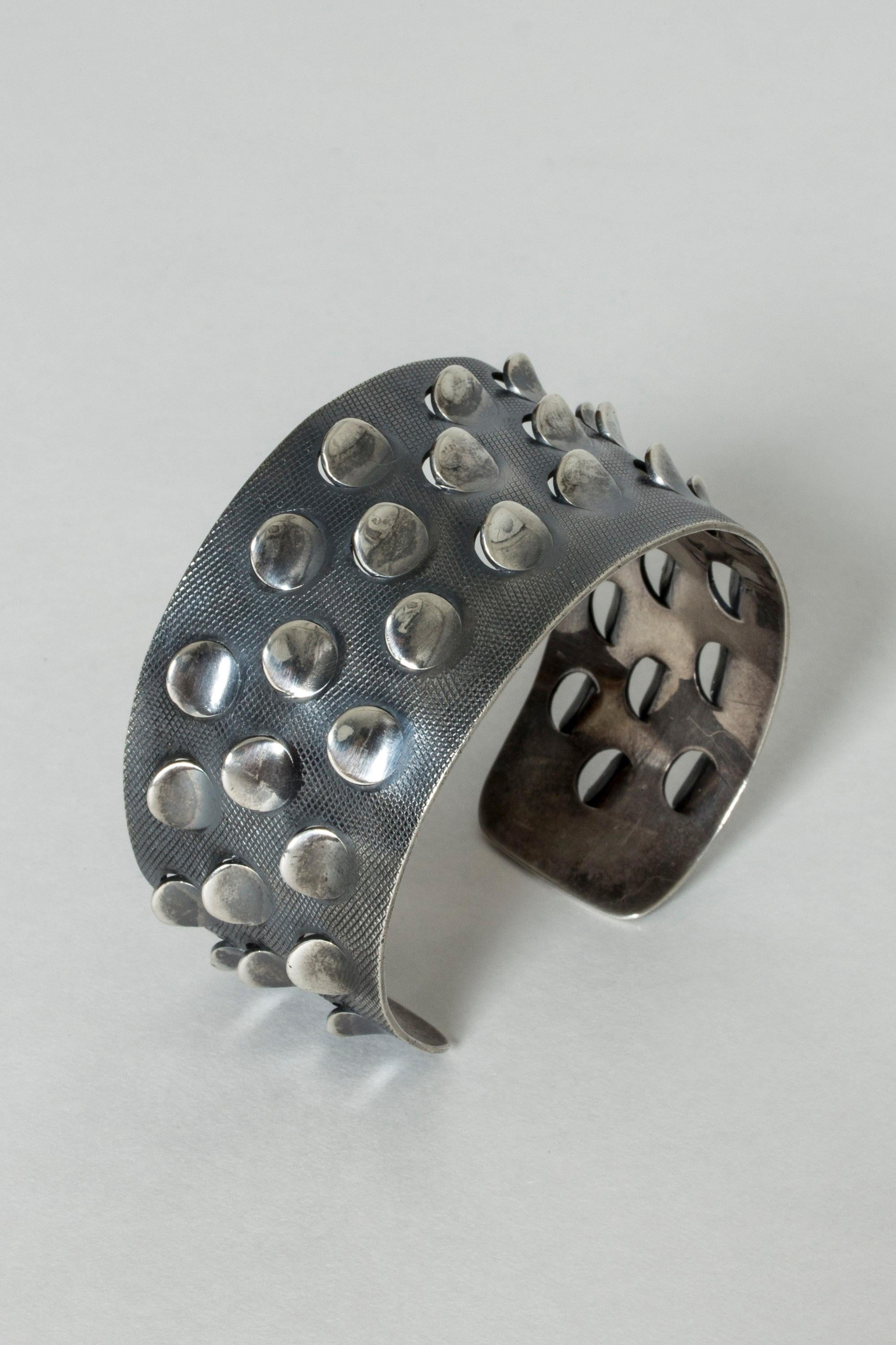 Women's or Men's Silver bracelet by Grete Prytz Kittelsen for J. Tostrup, Norway, 1960s