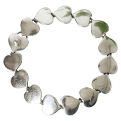 Bracciale in argento di Karl Gustav Hansen, Hans Hansen, Danimarca, anni '50
