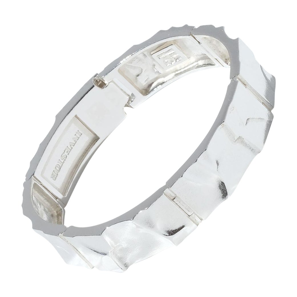 Silberarmband von Lapponia Jewelry Oy, hergestellt im Jahr 1991 im Angebot