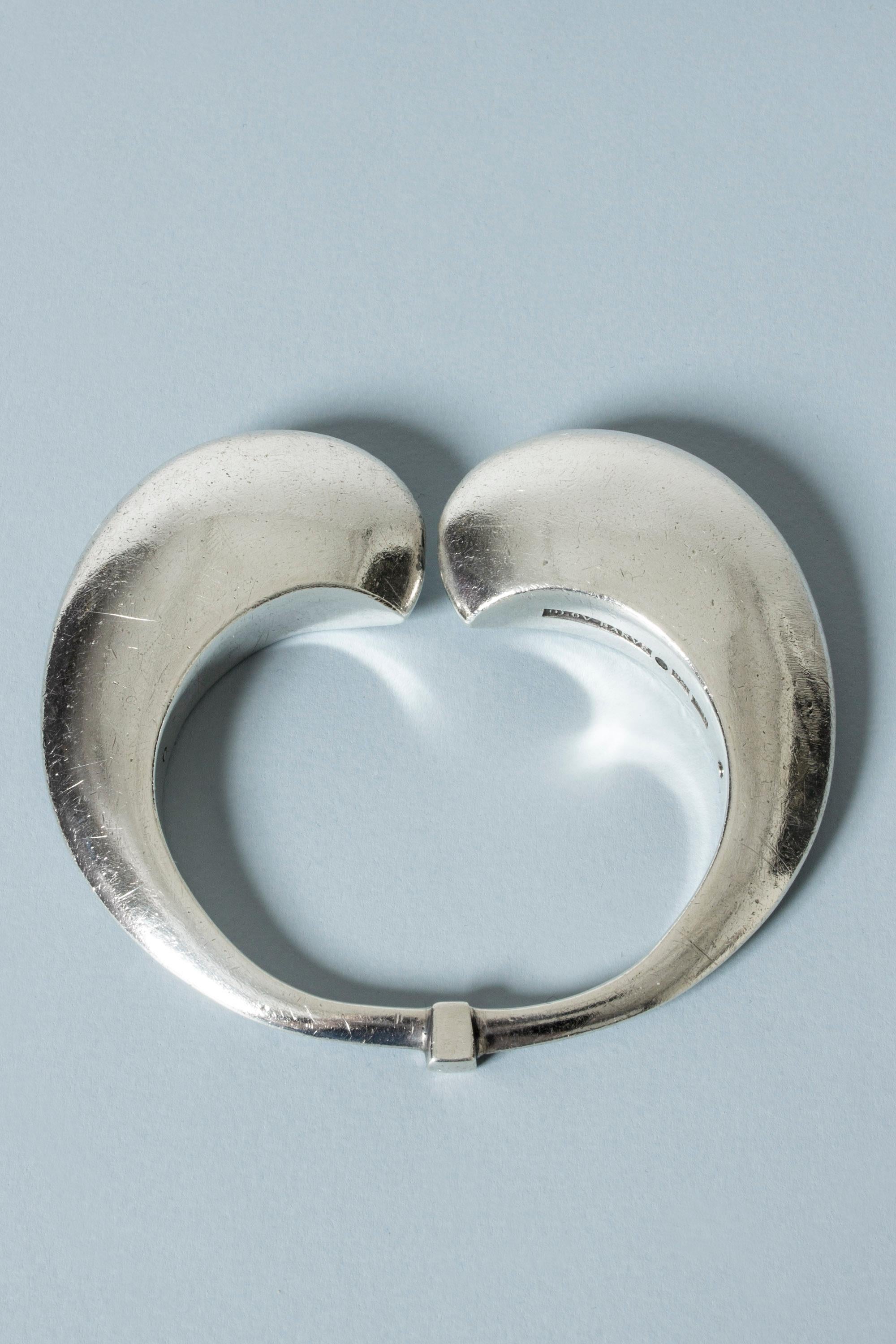 Modernist Silver Bracelet by Olof Barve