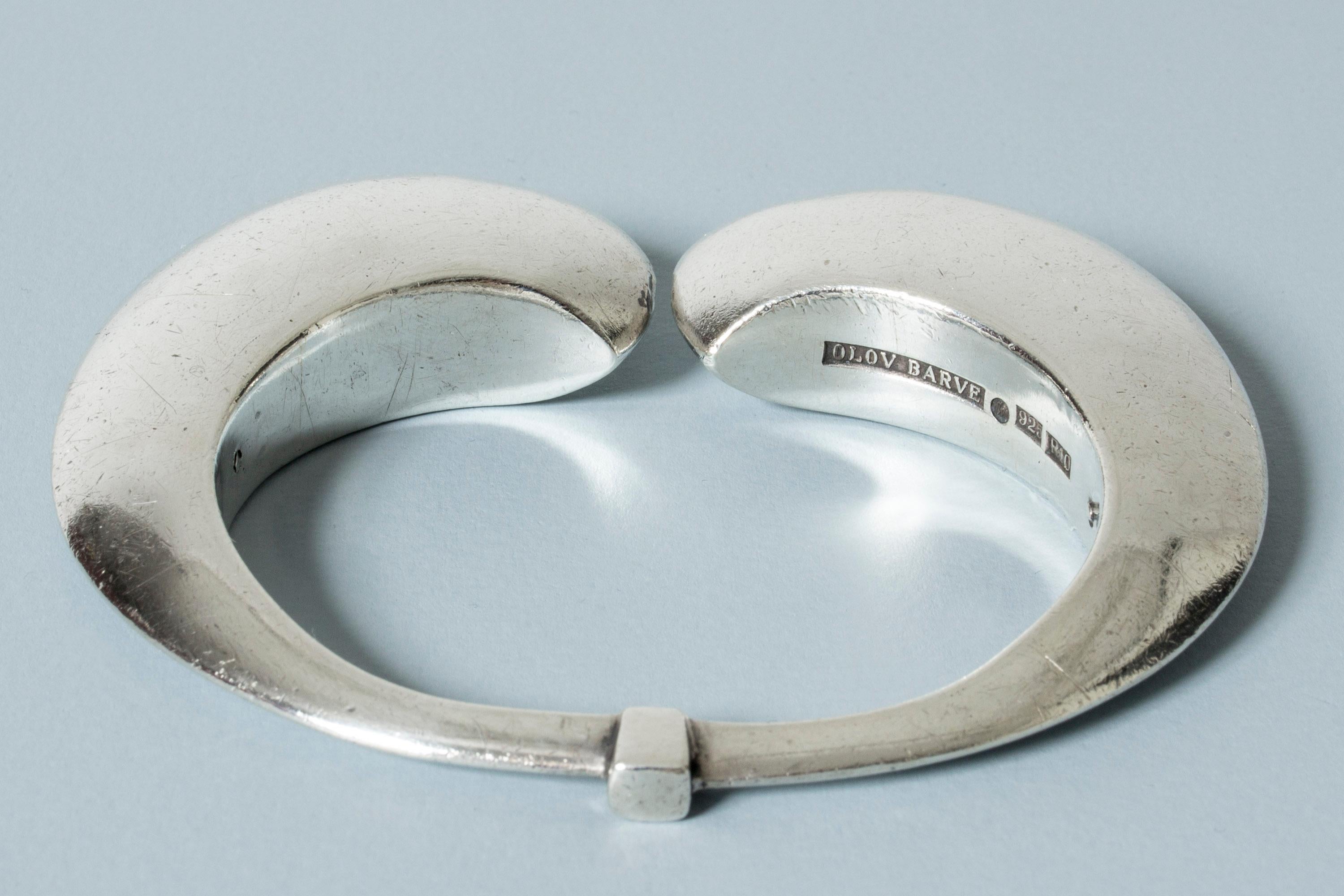 Women's or Men's Silver Bracelet by Olof Barve