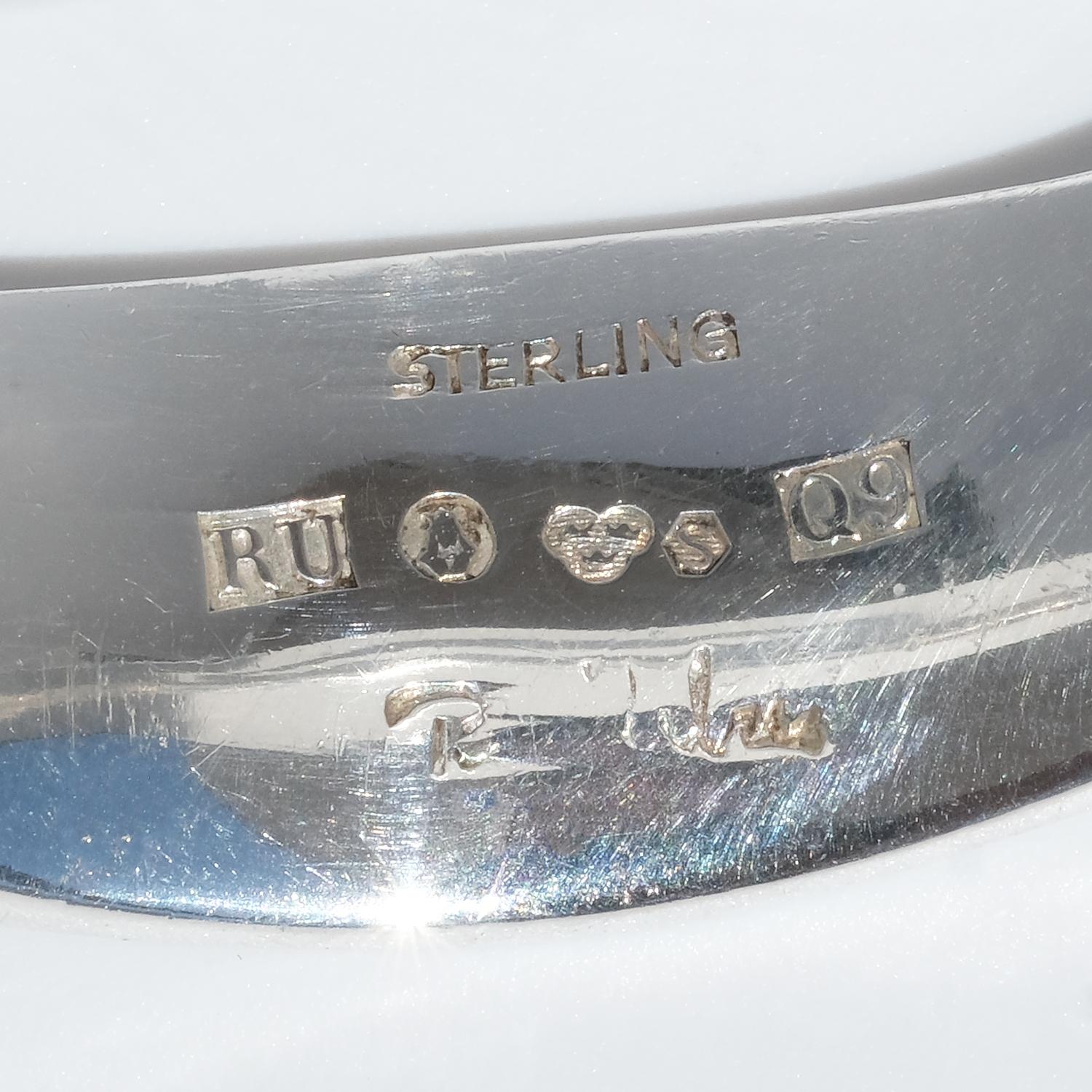 Silver Bracelet by Swedish Master Rey Urban, Made Year 1966 1