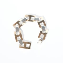 Silver Bracelet by Swedish mastersmith Sigurd Persson, Made in 1974