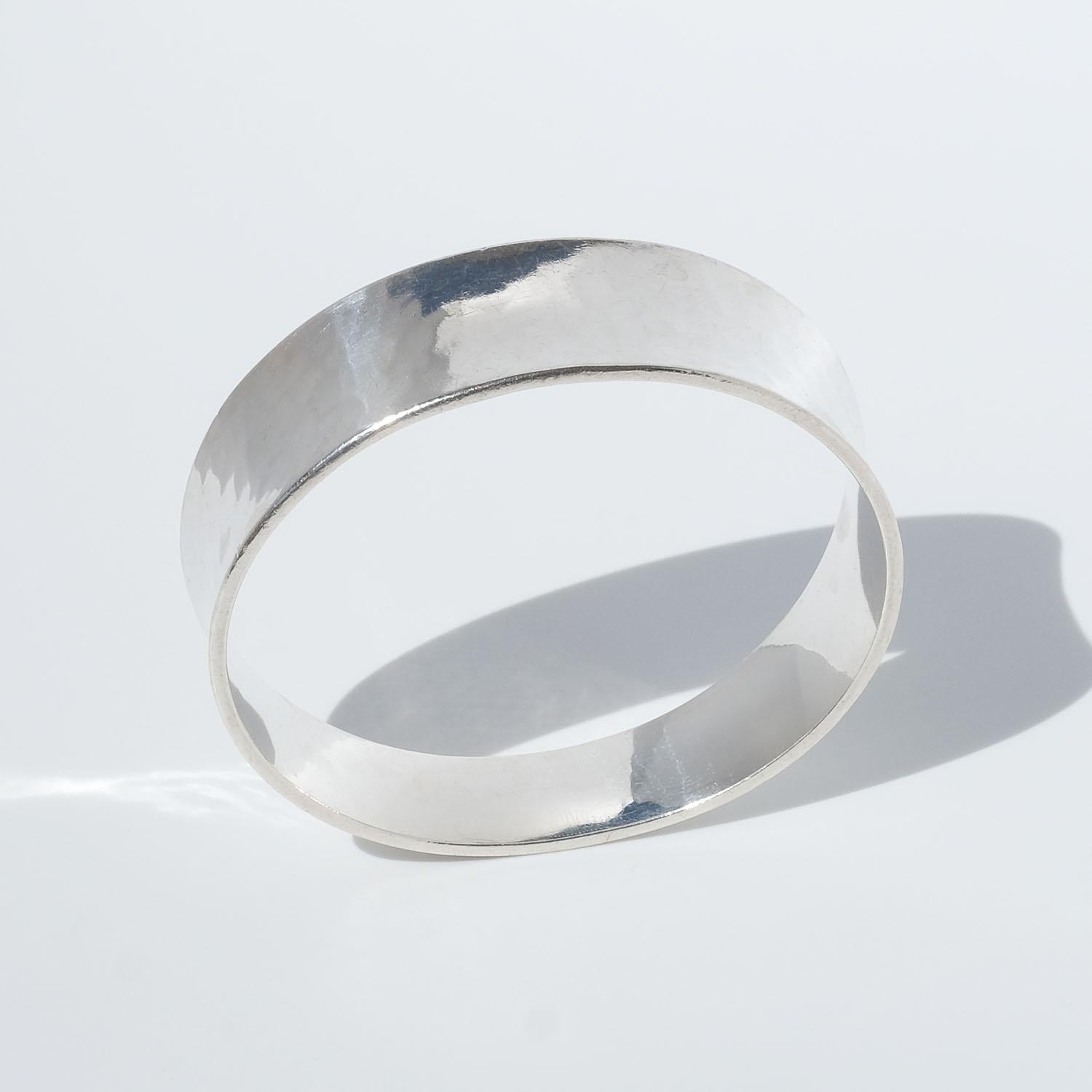 Silver Bracelet by Swedish Smith Jan Brunk Made Year, 1991 For Sale 1