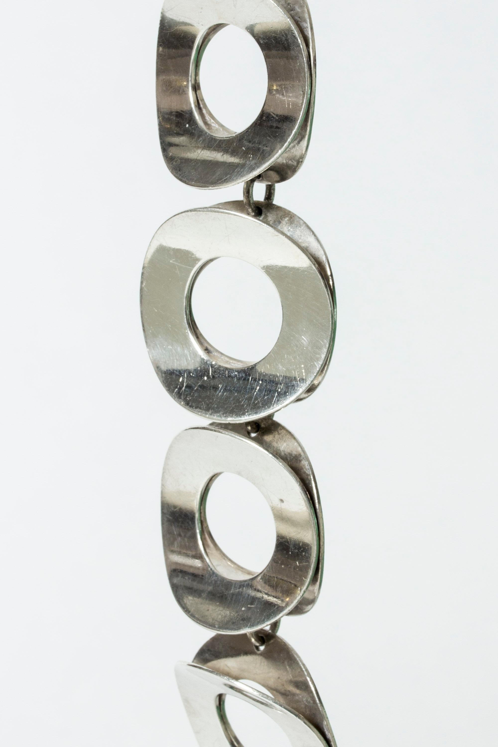 Silver Bracelet by Tone Vigeland for Plus, Norway, 1960s In Good Condition In Stockholm, SE