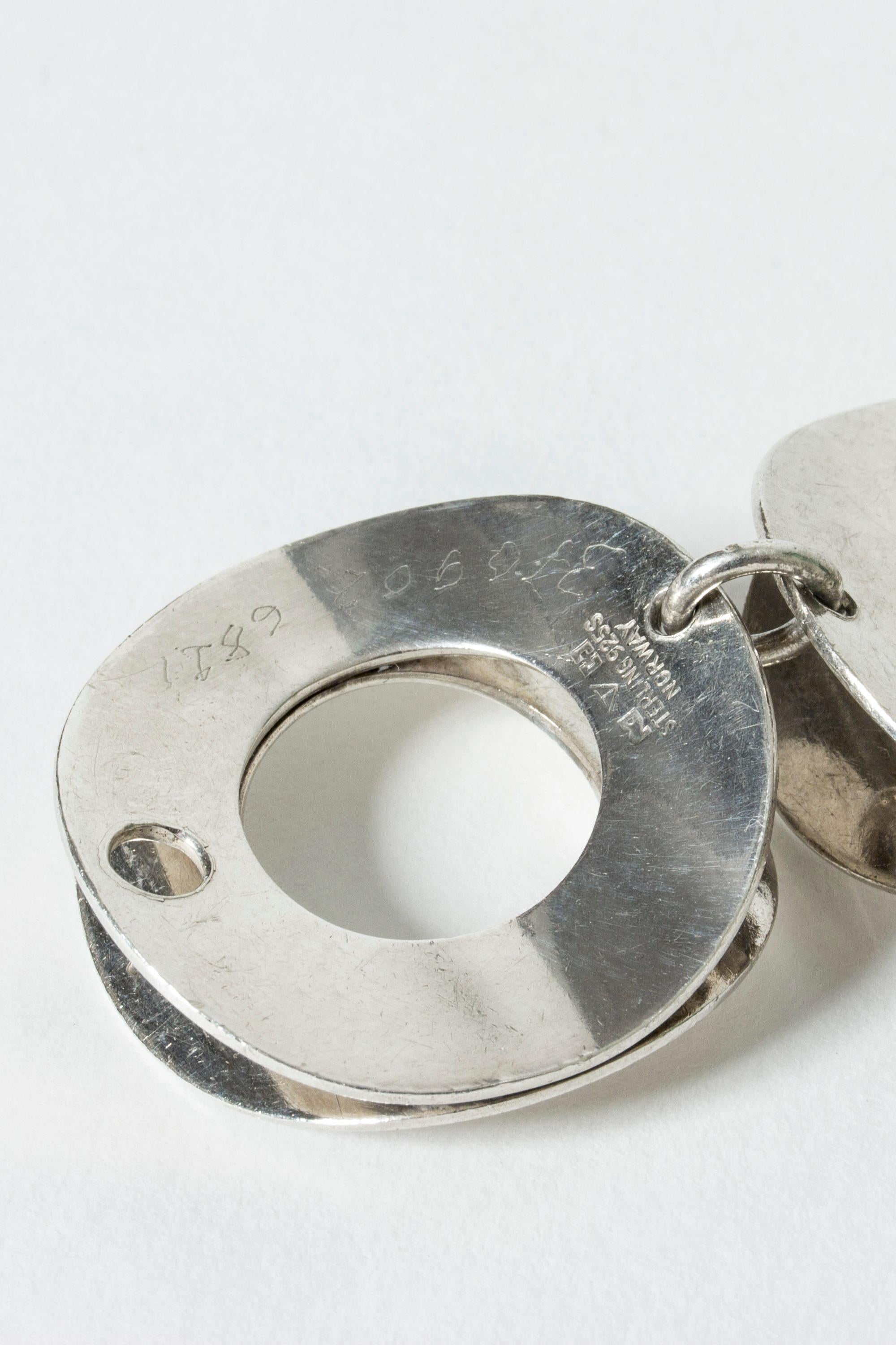 Silver Bracelet by Tone Vigeland for Plus, Norway, 1960s 1