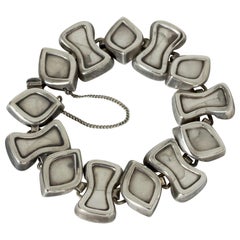 Retro Silver Bracelet from Atelier Borgila, Sweden, 1958