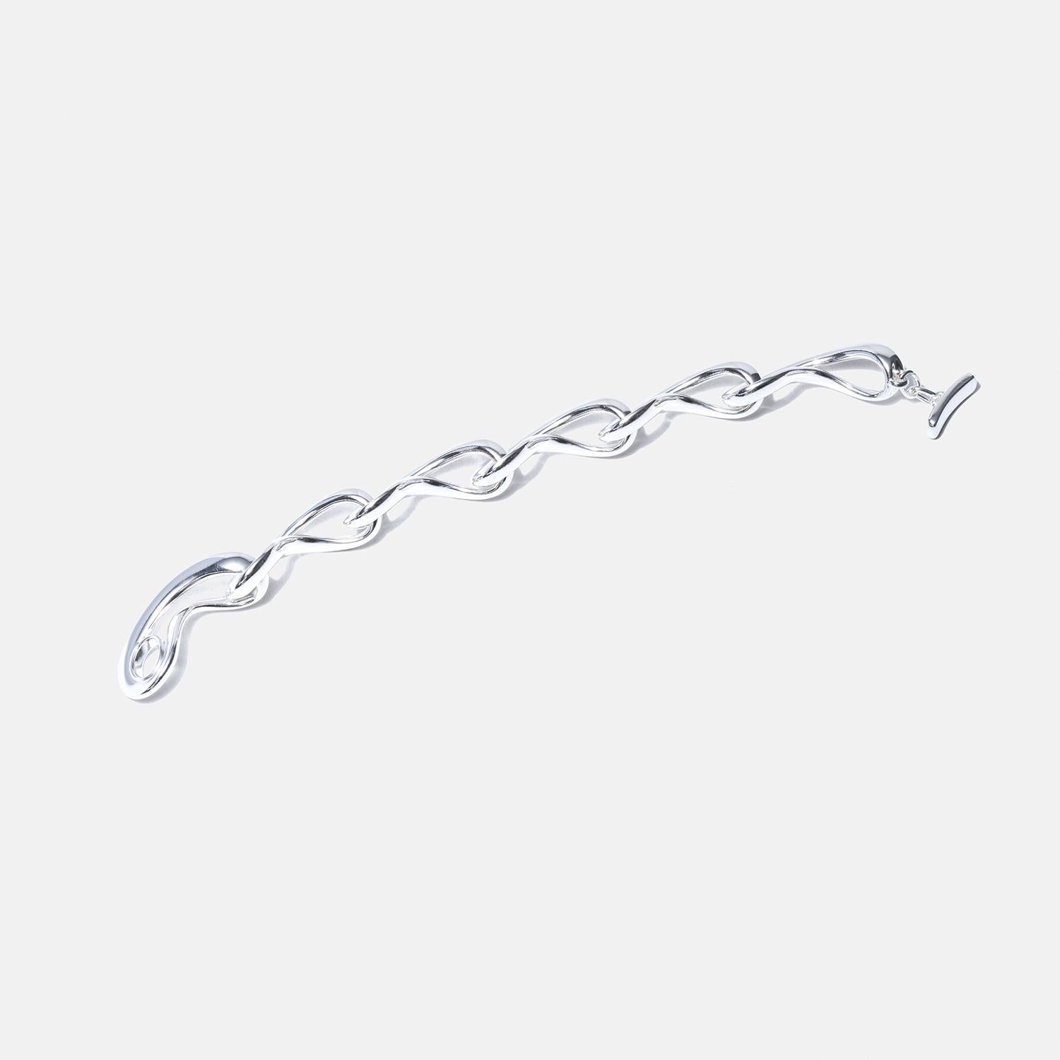 Silver Bracelet “Infinity” by Regitze Overgaard for Georg Jensen For Sale 1