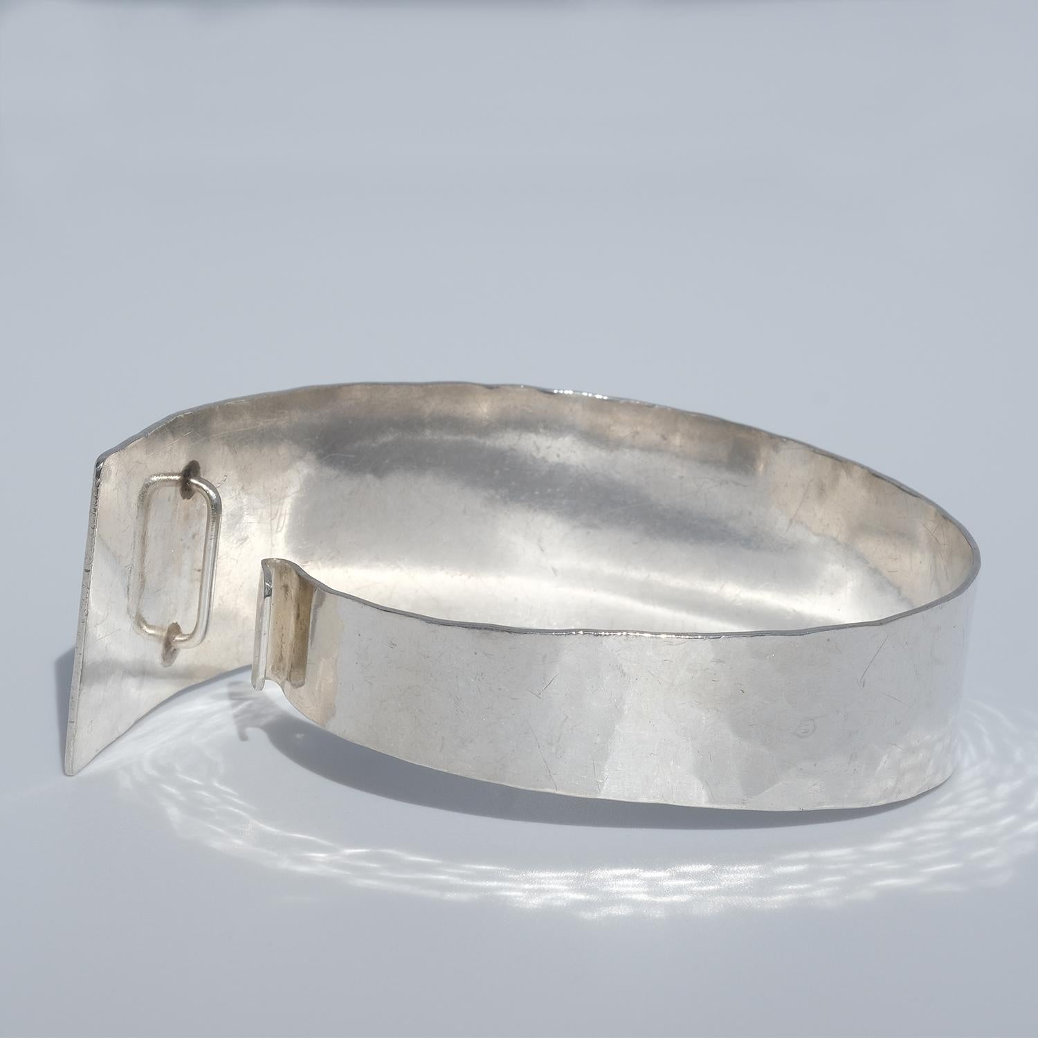 Silver Bracelet Made 1973 in Stockholm Sweden by Atelje Stigbert 2
