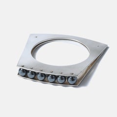 Silver bracelet made 2012 by Swedish silversmith Atelje Permona