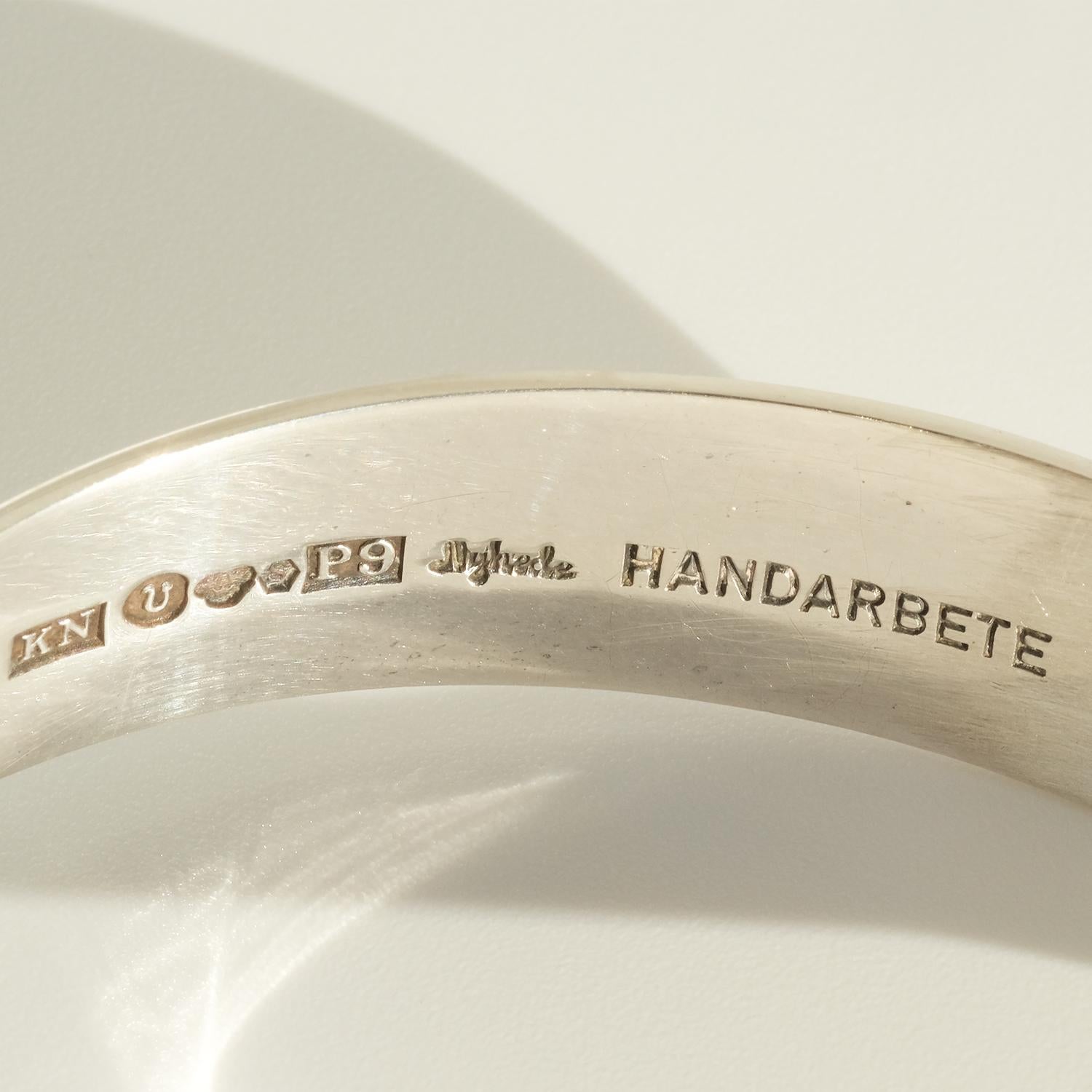 Silver Bracelet Made by Kjell Nyhede in 1965, Sweden 2