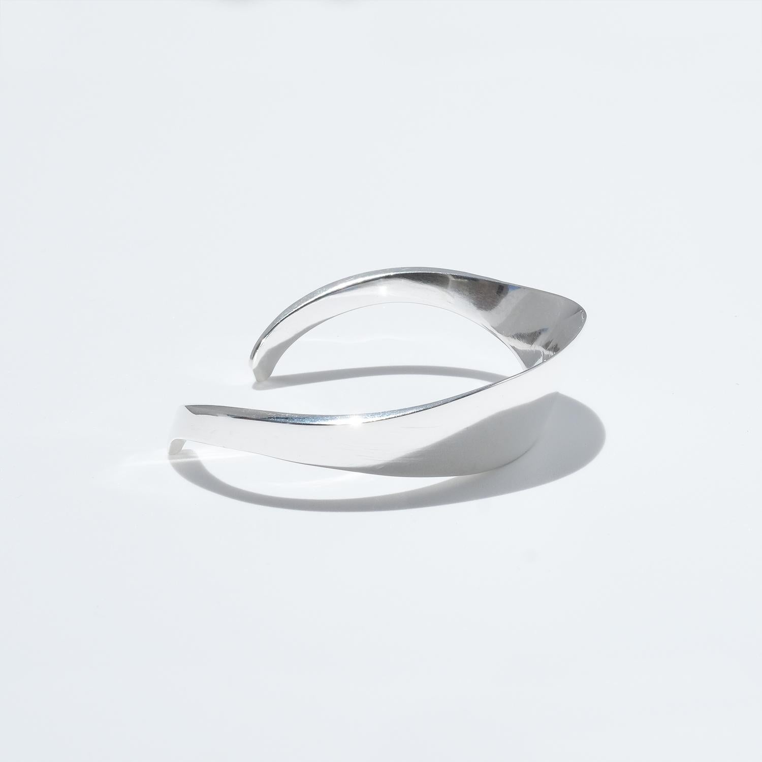 Silver Bracelet Made by Rey Urban, Stockholm, Sweden in 1965 For Sale 4