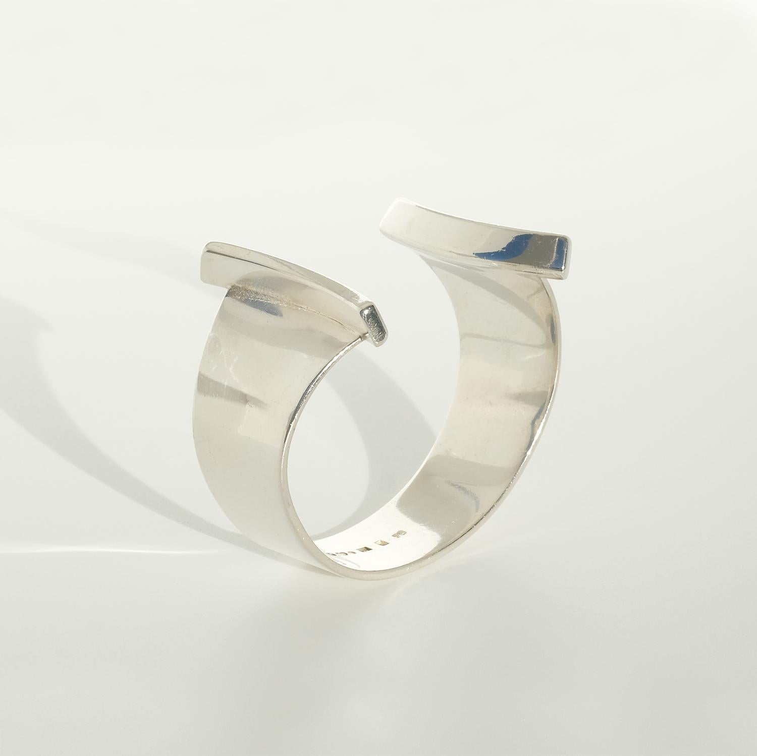 Bracciale in argento realizzato nel 1959 da Sigurd Persson, Svezia in vendita 6