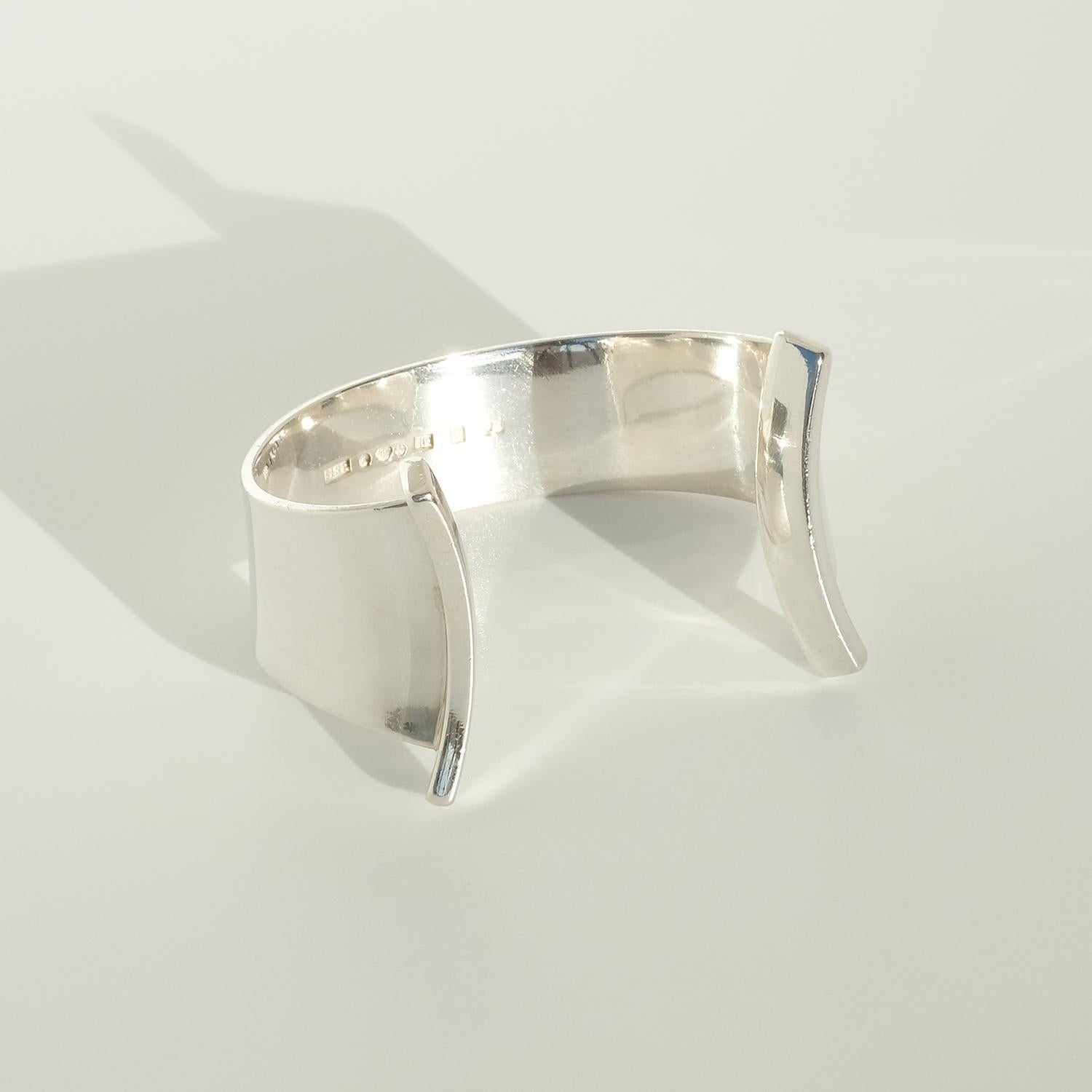 Silver Bracelet Made in 1959 by Sigurd Persson, Sweden In Good Condition For Sale In Stockholm, SE
