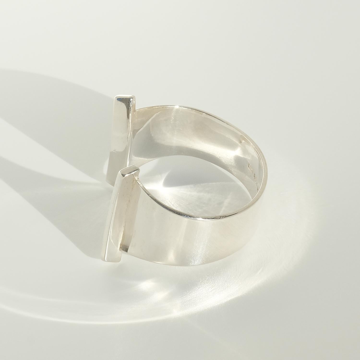 Bracciale in argento realizzato nel 1959 da Sigurd Persson, Svezia in vendita 2