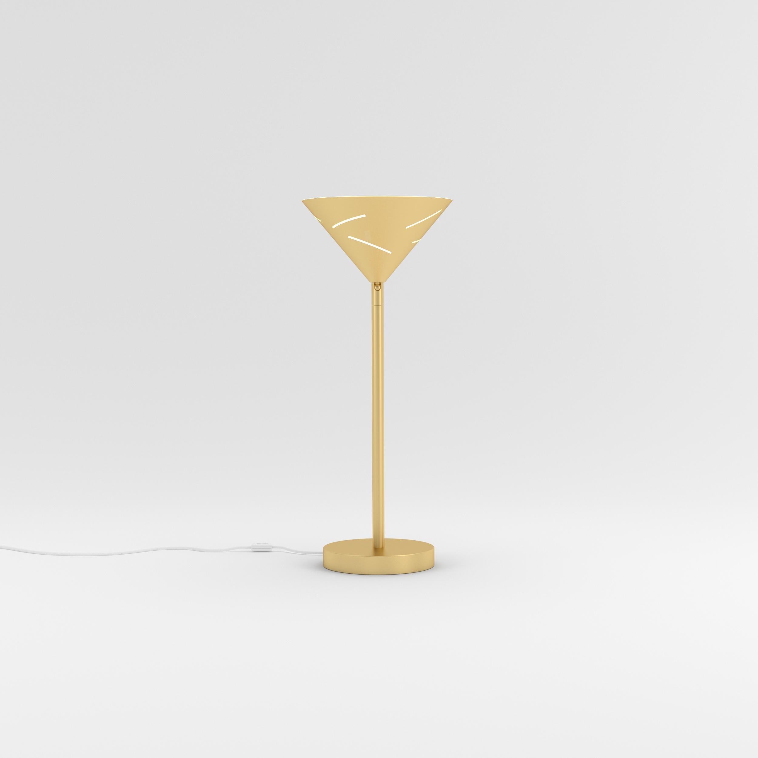 XXIe siècle et contemporain Lampe de bureau en laiton argenté d'Atelier Areti en vente