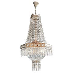 Silver Square Empire Sac a Pearl Chandelier Crystal Vintage Classic