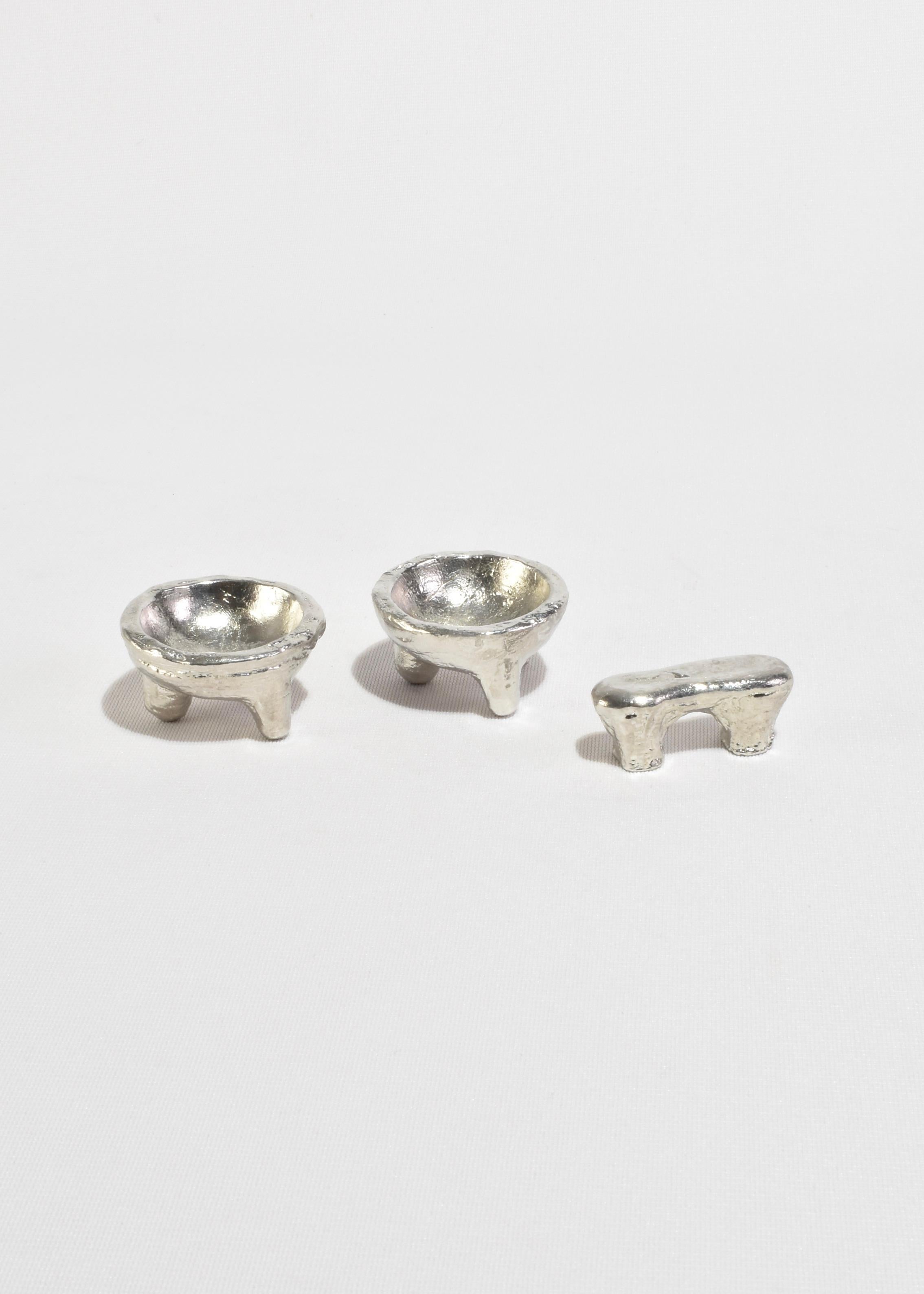 Contemporary Silver Breakfast Set For Sale