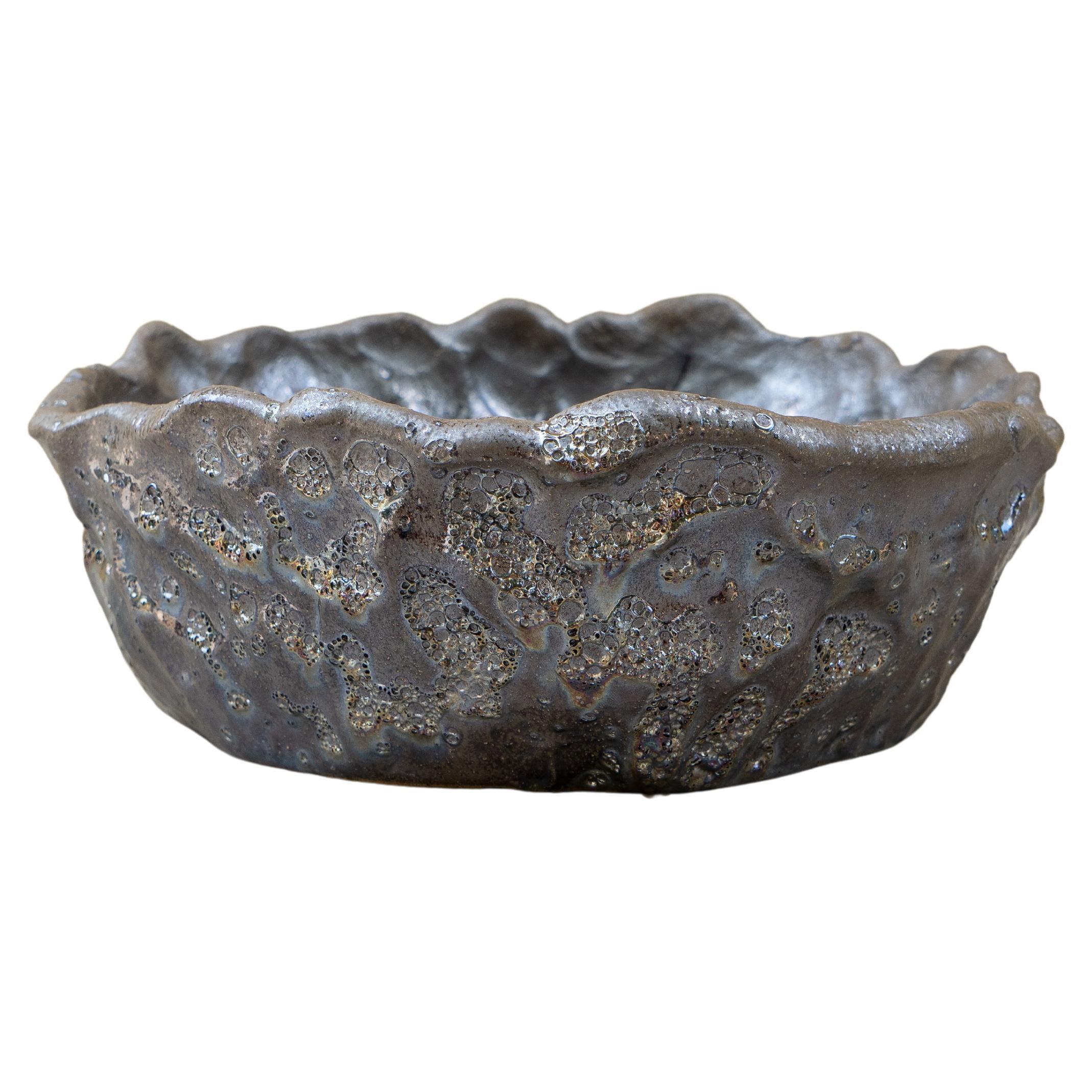 Silver Bronze Bowl by Daniele Giannetti For Sale