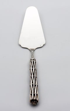 Silver Bronze Pie Server