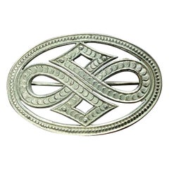Broche en argent de Finlande, très rare, 1943