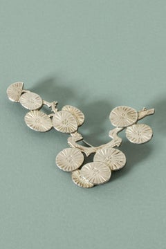 Silver Brooch by Wiwen Nilsson, Sweden, 1970