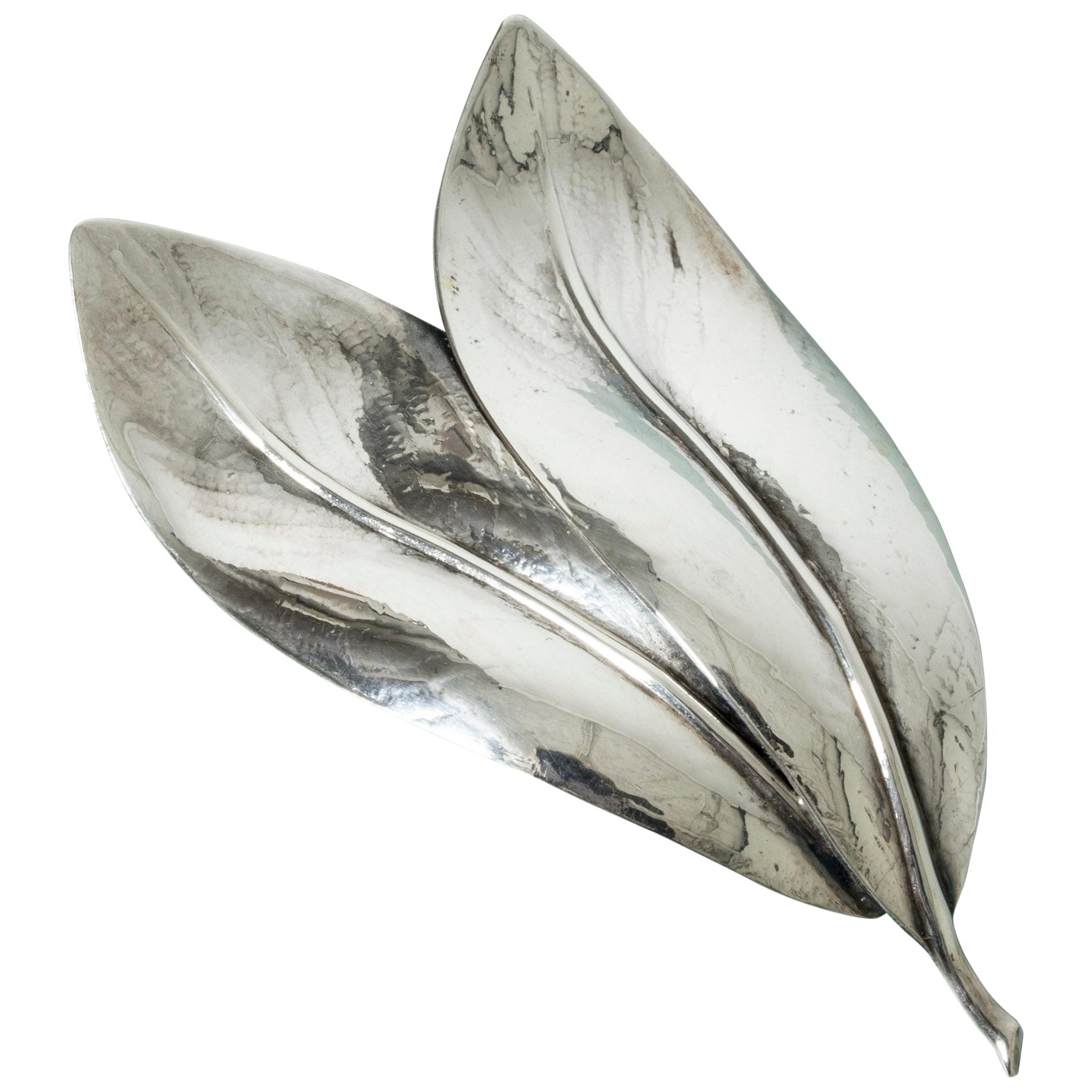 Silver Brooch from Kaplans, Sweden, 1948