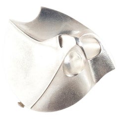 Silver Brooch “Labyrinth” by Björn Weckström for Lapponia Made 1993