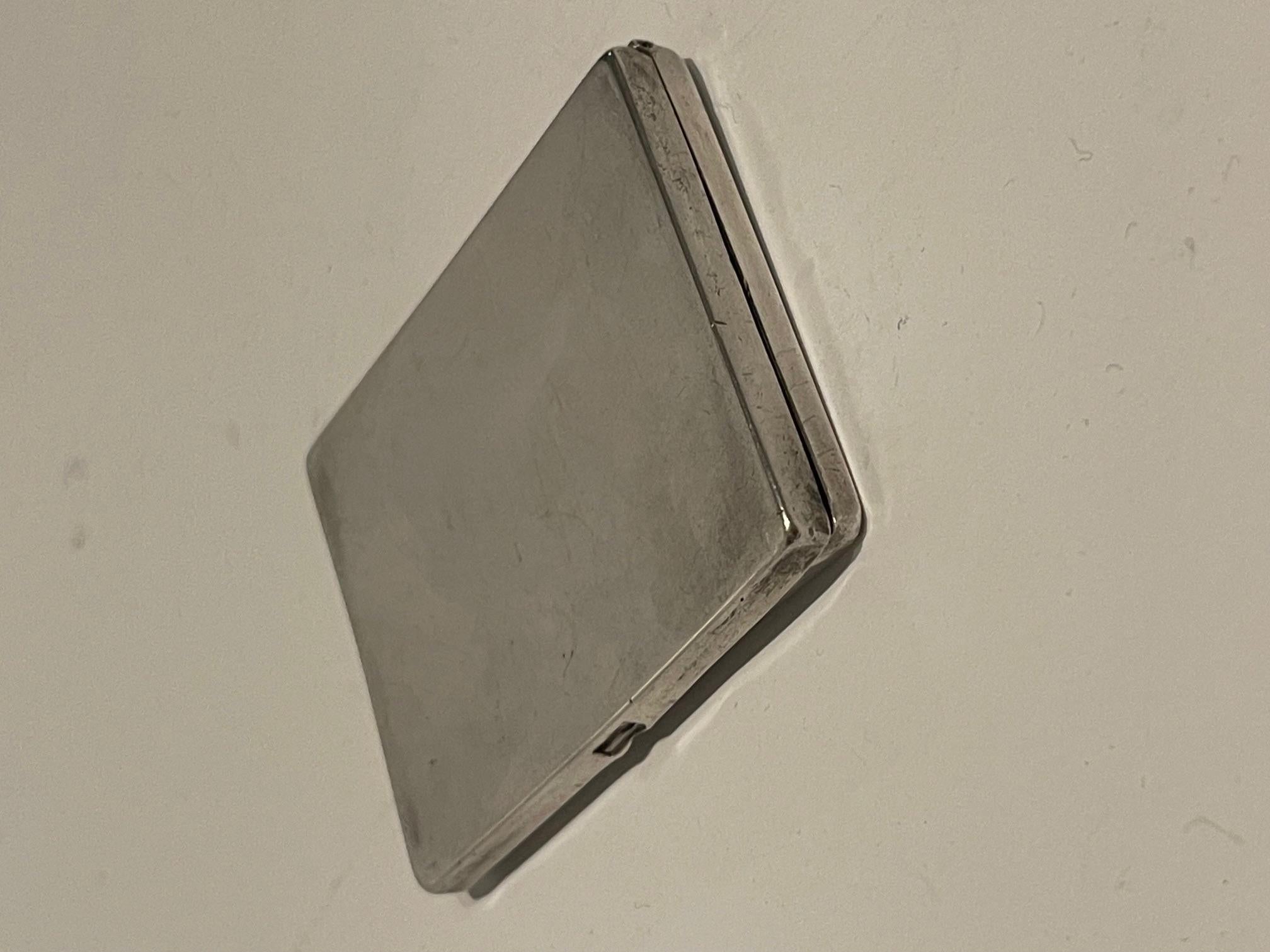 Portatarjetas de visita Silver en venta 1
