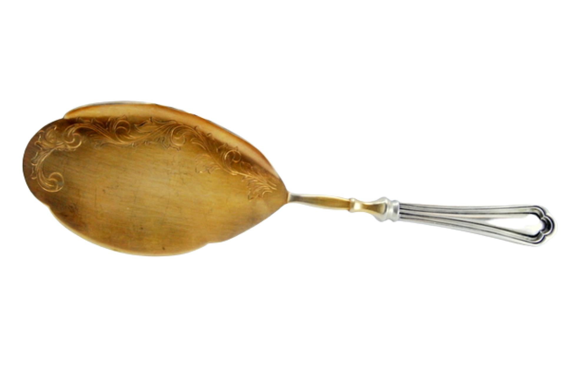 Silver cake serving spatula For Sale