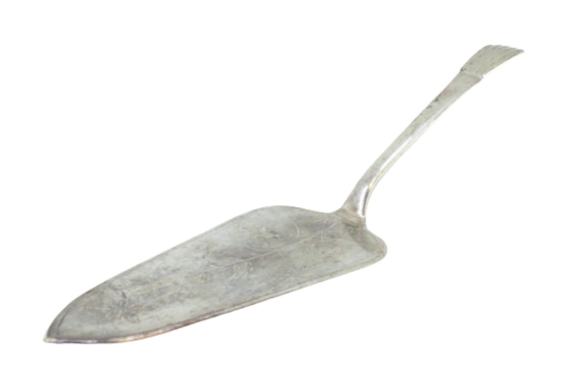 Silver cake serving spatula For Sale