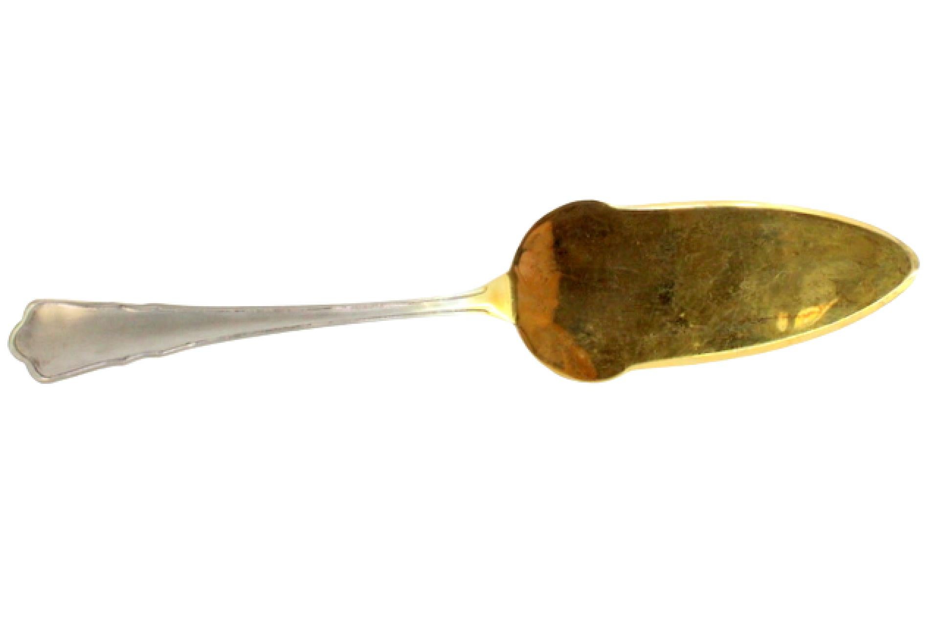 Silver cake serving spatula For Sale