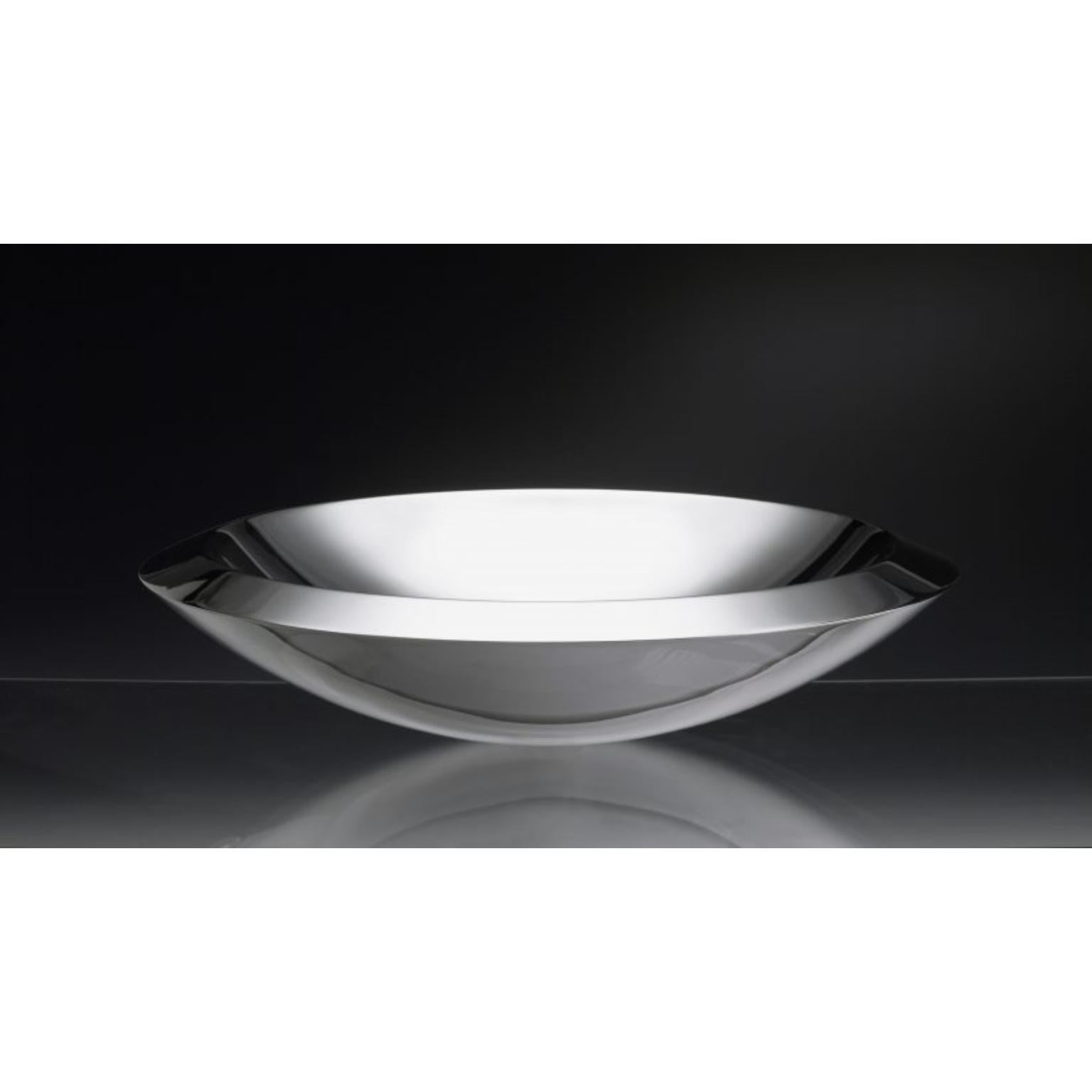 Postmoderne Plat de service Caldafreddo en argent par Angelo Alinea en vente