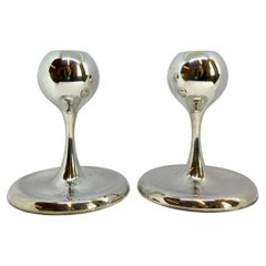 Silver Candleholders from Finland