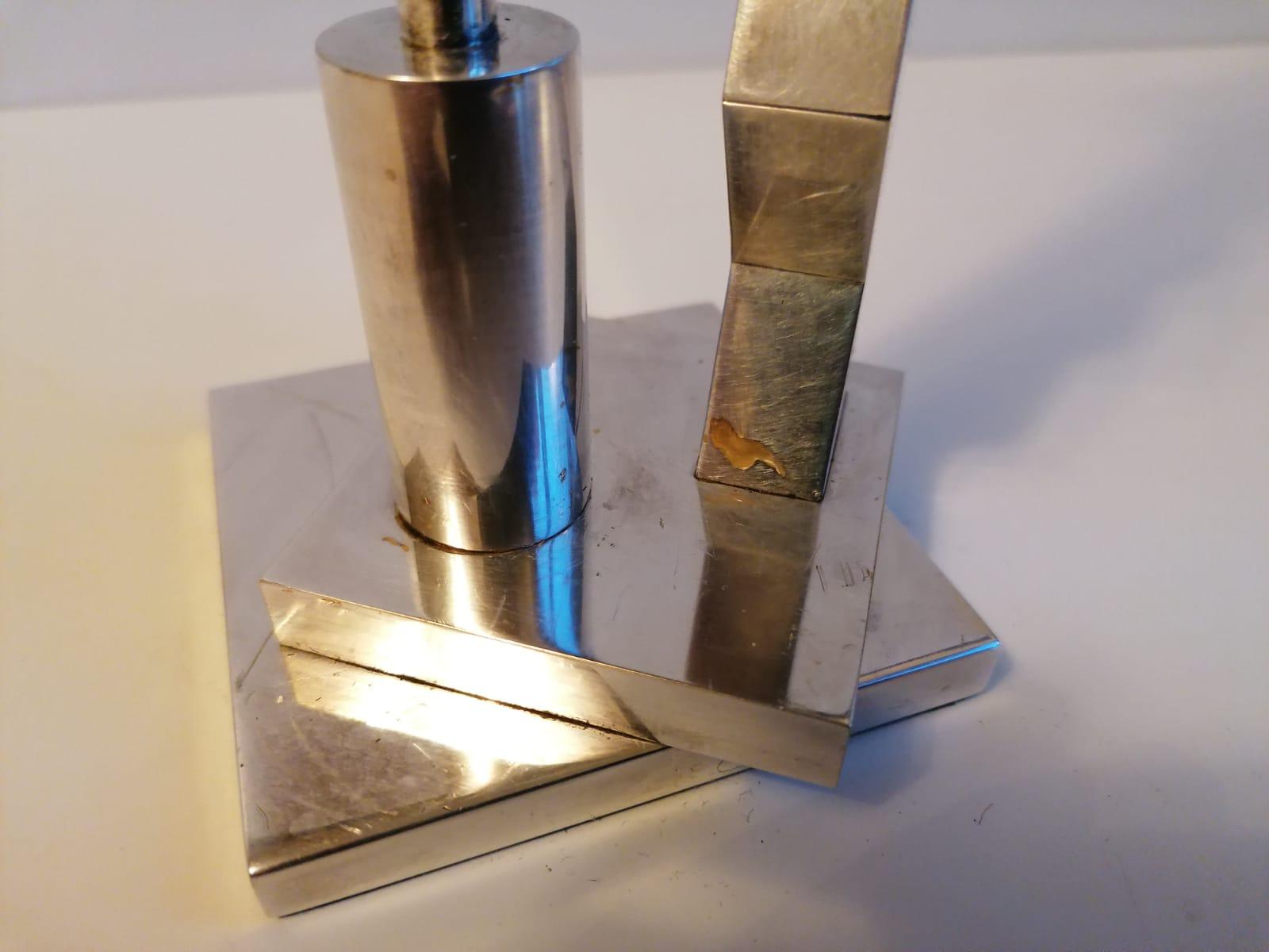 Silver Candlesticks by Ettore Sottsass 5