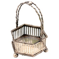 Silver candy box with cutouts and openings