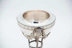 Silver candy box with trims