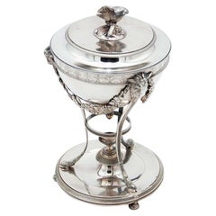 Silver candy box with trims